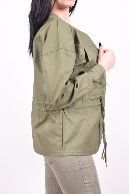 Жіночий піджак (кол. хакі) Saint Wish Розміри в наявності : 46, 48 арт.G19199