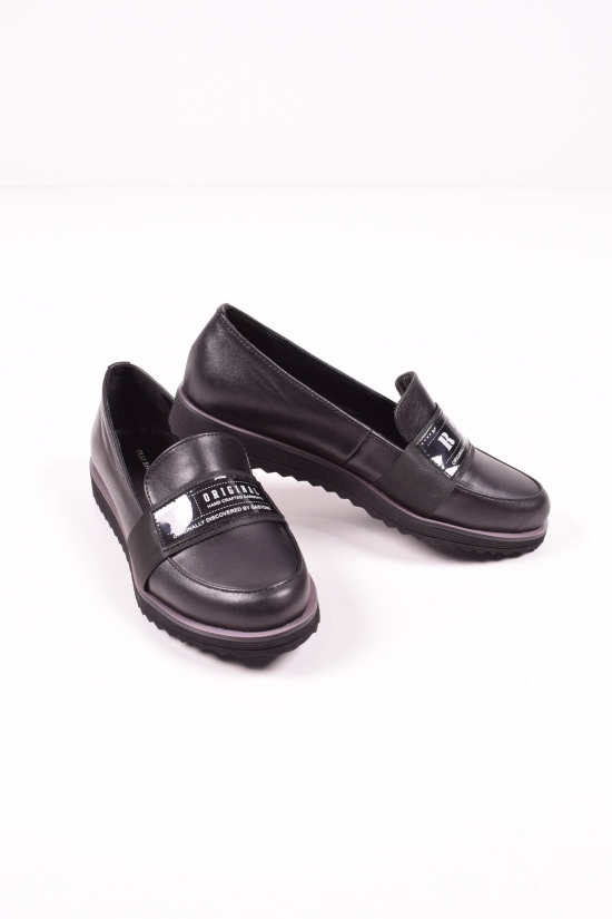 Туфлі жіночі з натуральної шкіри (кол. Чорний) OLLI Розміри в наявності : 36, 37, 38, 39, 40, 41 арт.T-81-10120