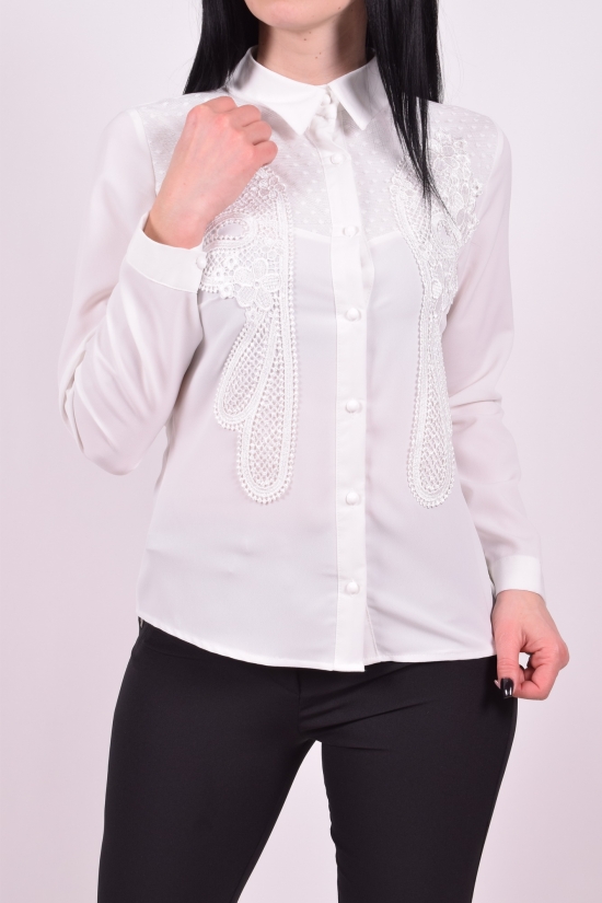 Блузка жіноча (кол. Білий) шифонова KARAKAS Розмір в наявності : 46 арт.6235