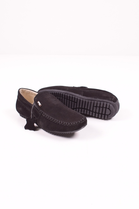 Мокасини для хлопчика з натуральної замші (кол. Чорний) DAN Shoes Розміри в наявності : 36, 37 арт.S003-4/173