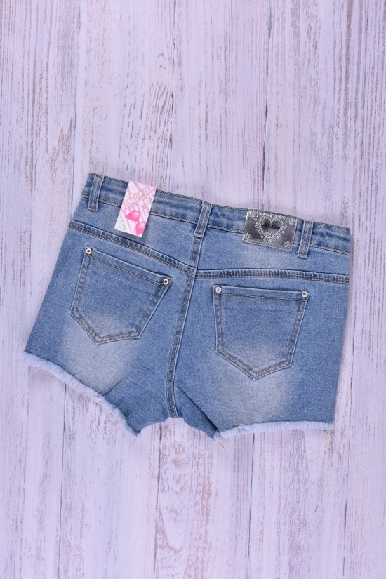 Шорты джинсовые для девочки стрейчевые Рост в наличии : 152 арт.H-2202