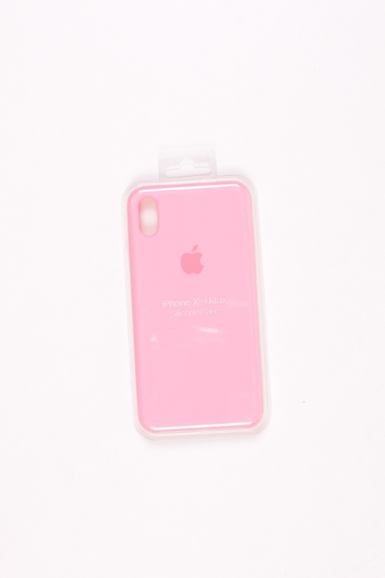 Силіконовий чохол iPhone Xs Max (внутрішня обробка - мікрофібра) Pink-13 арт.iPhone Xs Max