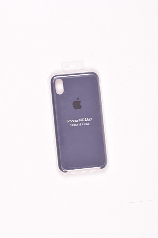 Силиконовый чехол iPhone Xs Max (внутренняя отделка - микрофибра) Midnt Blue-19 арт.iPhone Xs Max