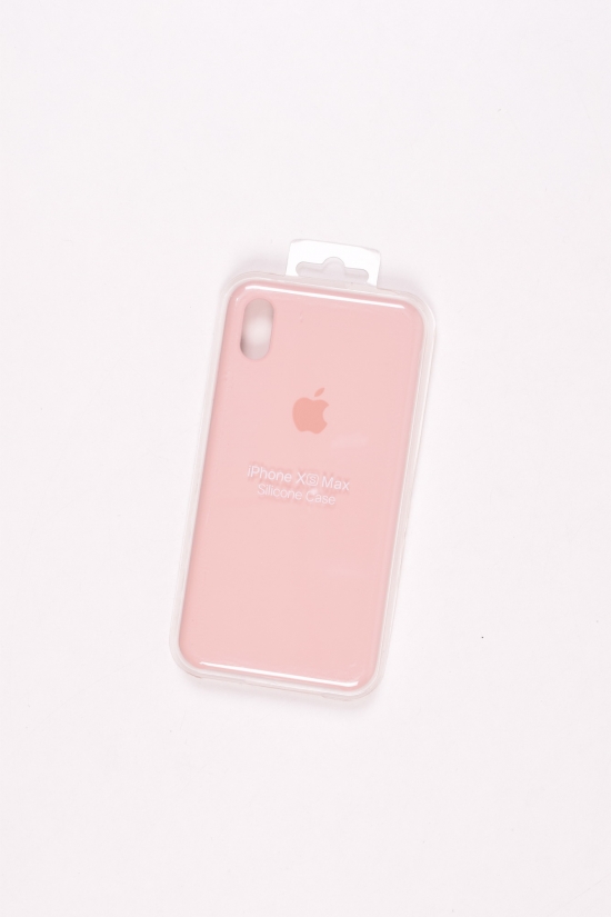 Силиконовый чехол iPhone Xs Max (внутренняя отделка - микрофибра) Pink Sand-18 арт.iPhone Xs Max