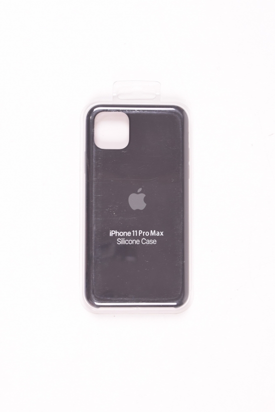 Силиконовый чехол iPhone 11 Pro Max (внутренняя отделка - микрофибра) Black-1 арт.iPhone 11 Pro Max
