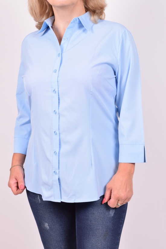 Блузка жіноча стрейчева (кол. блакитний) BASE Розміри в наявності : 42, 44, 46, 48, 50 арт.B1487