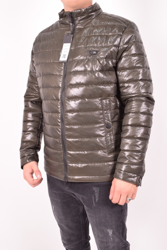 Куртка мужская из плащевки  (цв.хаки) демисезонная DANSTAR Размеры в наличии : 46, 48, 50, 52, 54, 56 арт.K-215