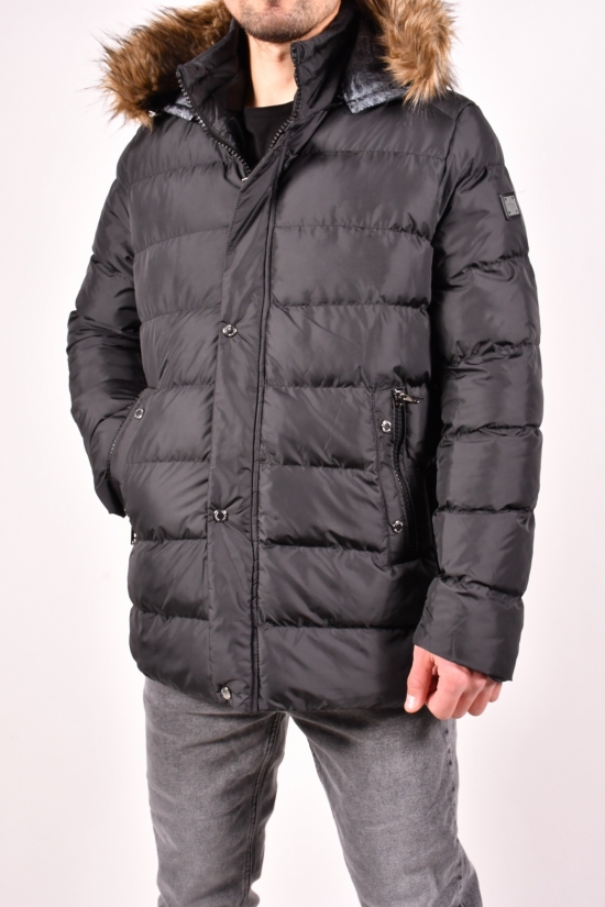 Куртка мужская из плащёвки утеплённая (цв.чёрный) ZARALI Размеры в наличии : 42, 44, 46, 48, 50 арт.1621