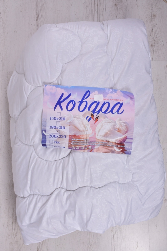 Одеяло  наполнитель антиаллергенный пух, ткань бязь белая размер 200/220 см арт.200/220