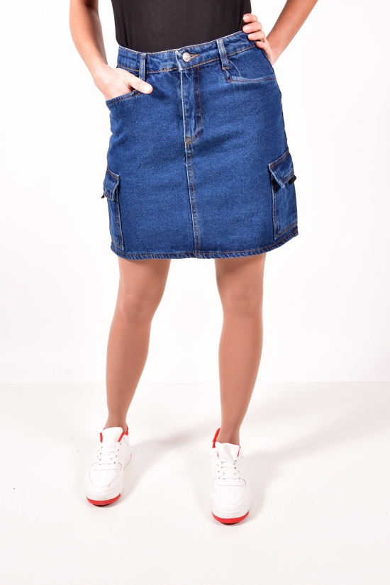 Спідниця джинсова жіноча (кол. Т. Синій) Розмір в наявності : 44 арт.A2052