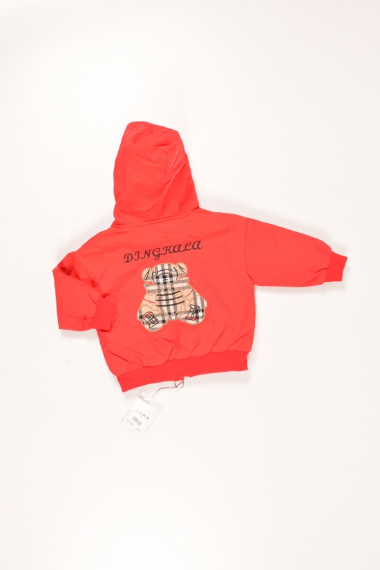 Куртка демісезонна для хлопчика (кол. Червоний) з плащової тканини Зріст в наявності : 80, 86, 92, 98 арт.HELLO