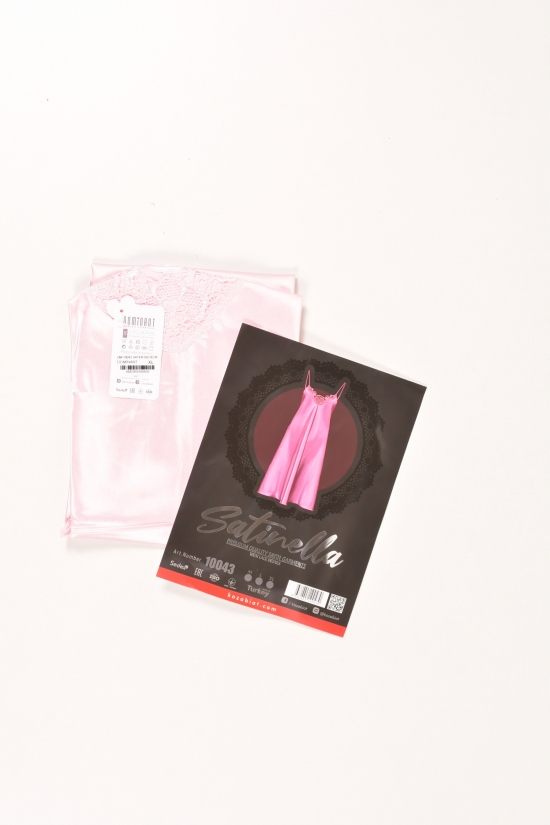Ночная рубашка (цв.св.розовый) женская атласная Dominant Размеры в наличии : 46, 48, 50 арт.10043