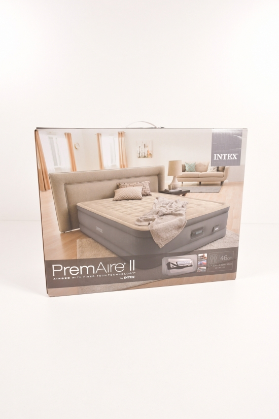 Кровать велюровая PremAire I со встроенным насосом (размер в коробке 152/203/46см.) арт.64926