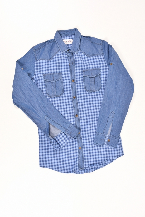 Рубашка для мальчика  (цв.синий) ZRMN Рост в наличии : 170 арт.566
