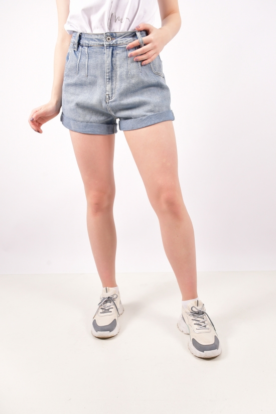 Шорты женские джинсовые стрейчевые Размеры в наличии : 26, 28 арт.G627-1