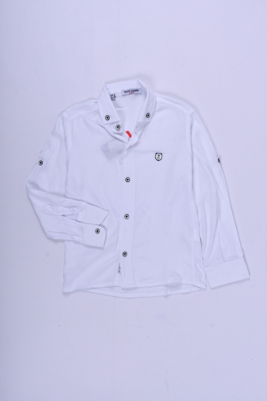 Рубашка для мальчика (цв.белый) RUTTI GARRO Рост в наличии : 110, 116 арт.5-8