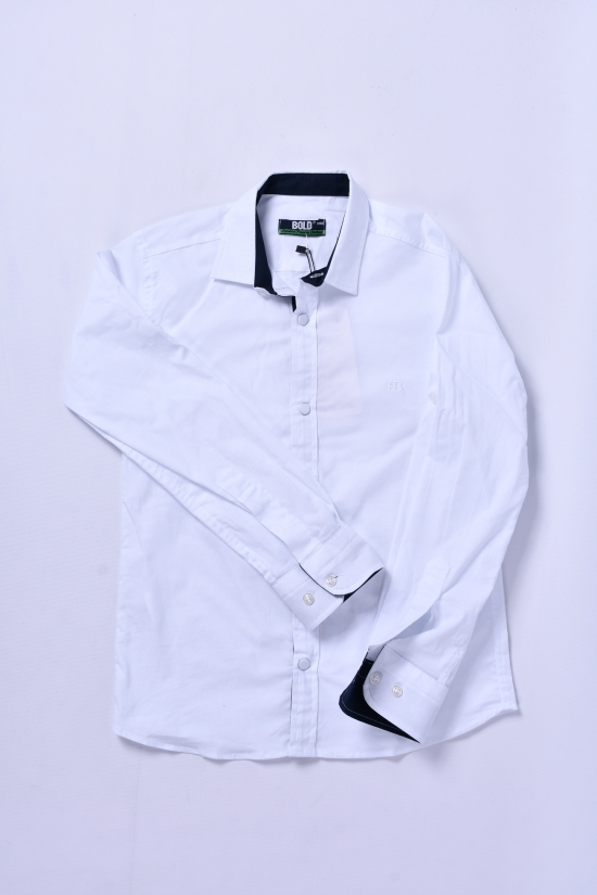 Рубашка для мальчика (цв.белый) BOLD Рост в наличии : 116 арт.14691