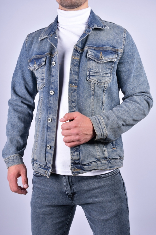 Пиджак мужской джинсовый со стрейчем "Blackzi" Размер в наличии : 44 арт.11002