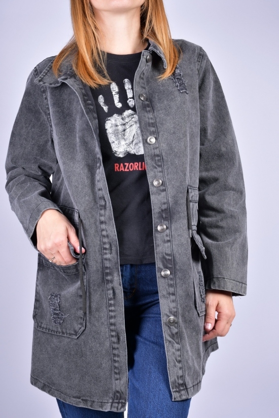 Піджак джинсовий жіночий (кол. Т / сірий) ASIST Розміри в наявності : 40, 42, 44 арт.193