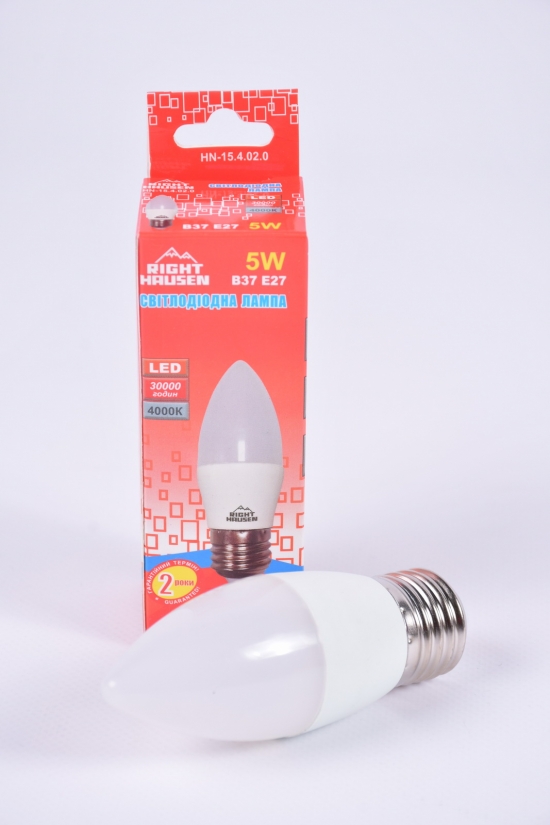 Лампа RIGHT HAUSEN LED (5W E27 4000K ) арт.HN-154020