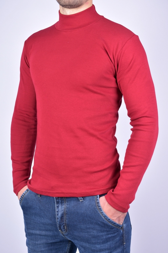 Гольф мужской трикотажный (цв.бордовый) WILUSA (100%cotton) Размеры в наличии : 44, 46, 48, 50 арт.630542