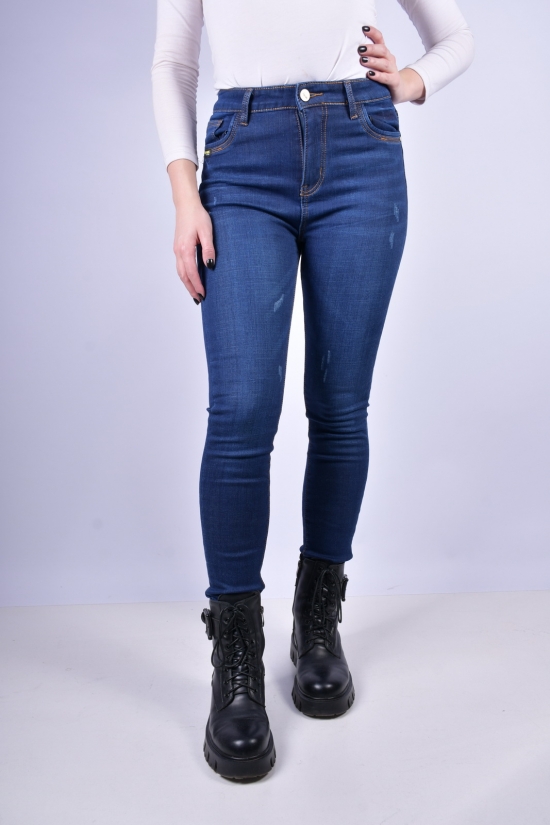 Джинсы женские стрейчевые на флисе NewJeans Размер в наличии : 25 арт.DF590