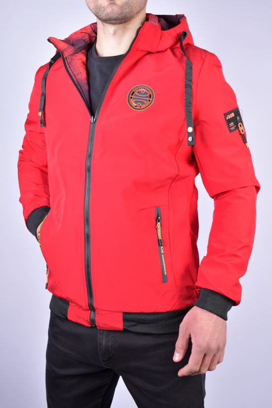 Куртка мужская демисезонная (двухсторонняя) (цв.красный) Размеры в наличии : 44, 46, 48, 50, 52 арт.EM23015