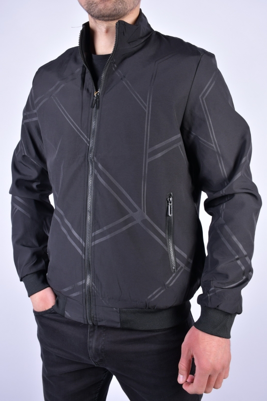 Куртка чоловіча з плащової тканини (кол. чорний) "DICNI" Розміри в наявності : 46, 48, 50, 52, 54, 56 арт.H6-76-M