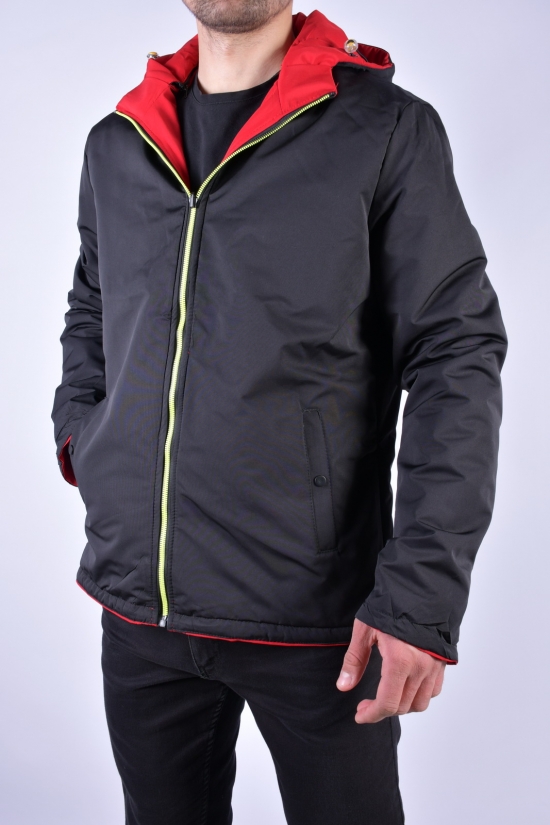 Куртка мужская демисезонная (двухсторонняя) (цв.красный) Размеры в наличии : 44, 48, 50 арт.EM23035
