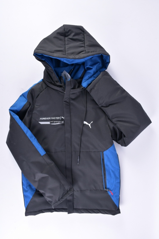 Куртка демисезонная для мальчика (цв.черный/синий)  Рост в наличии : 146 арт.42