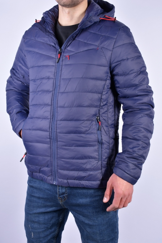 Куртка мужская (цв.синий) демисезонная болоневая Размеры в наличии : 46, 48, 50, 52, 54, 56 арт.2105