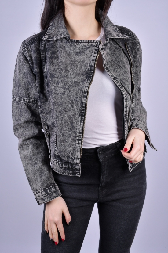 Піджак джинсовий жіночий (кол. чорний) ASIST Розміри в наявності : 40, 42 арт.AST-308