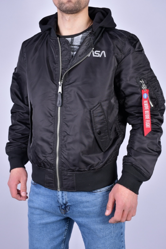 Куртка мужская (цв.черный) демисезонная" Alpfa Industries" Размеры в наличии : 48, 50, 52, 54, 56, 58 арт.21M-50W