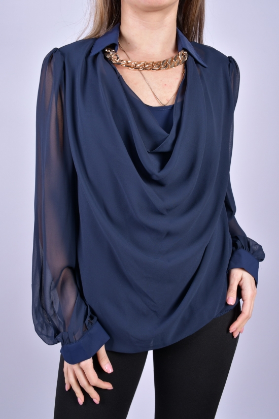 Блузка жіноча (кол. т. синій) "ESAY" Розміри в наявності : 40, 42, 44, 46, 48 арт.9291
