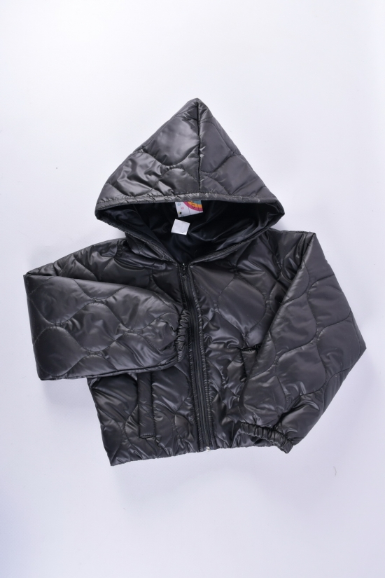 Курточка для девочки (цв.черный) демисезонная "Child Dreams" Рост в наличии : 134 арт.2296