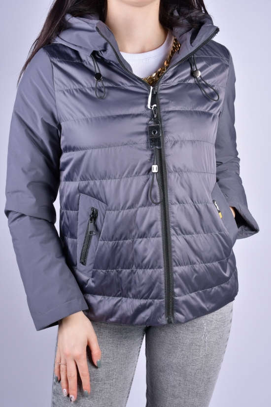 Куртка женская демисезонная (цв.серый) из плащёвки "D.S" Размеры в наличии : 40, 42, 44, 46, 48 арт.B3057