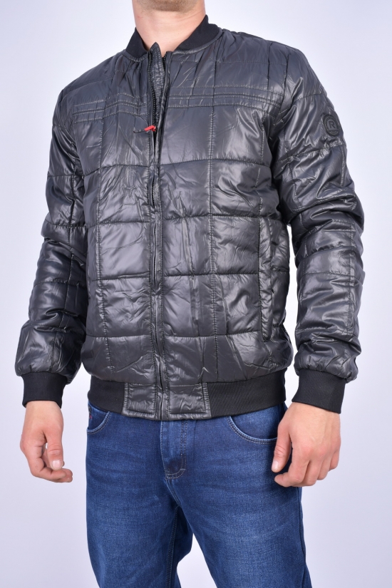 Куртка бомбер мужская (цв.черный) демисезонная "Remain" Размеры в наличии : 48, 50, 52, 54, 56 арт.7817