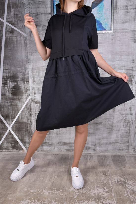 Платье женское (цв.черный) "ANGORA" Размеры в наличии : 48, 50, 52, 54 арт.9764