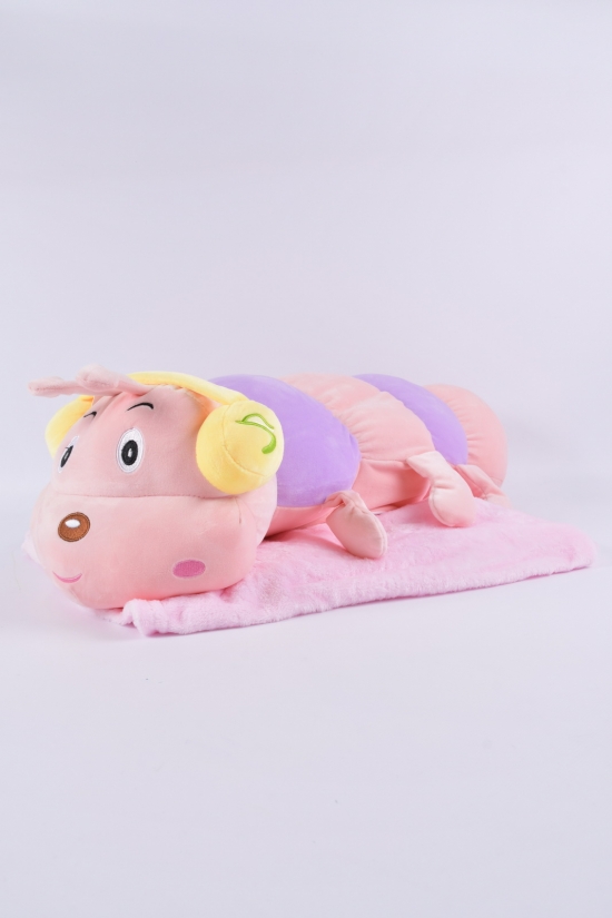 Комплект игрушка с простынью (цв.розовый) размер пледа 160/120 см.(вес 1,130 гр.) арт.5177