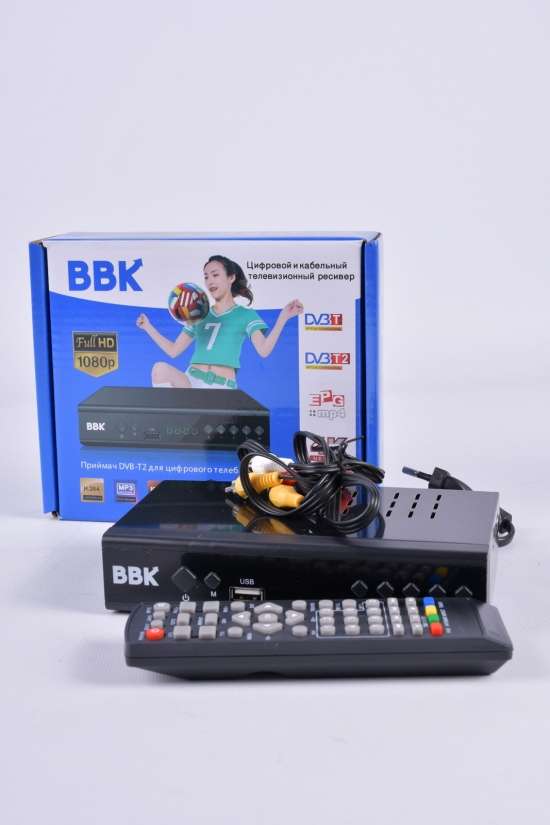 Цифровой эфирный приемник с экраном DVB-T2 "BBK" арт.DVB-T2BBK