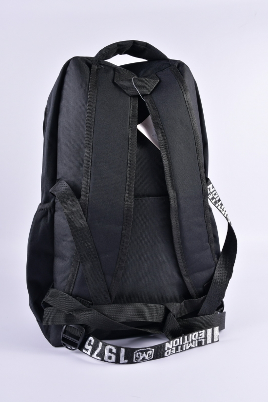 Рюкзак з плащової тканини (кол. чорний) розмір 28/44/14 см арт.2119-3