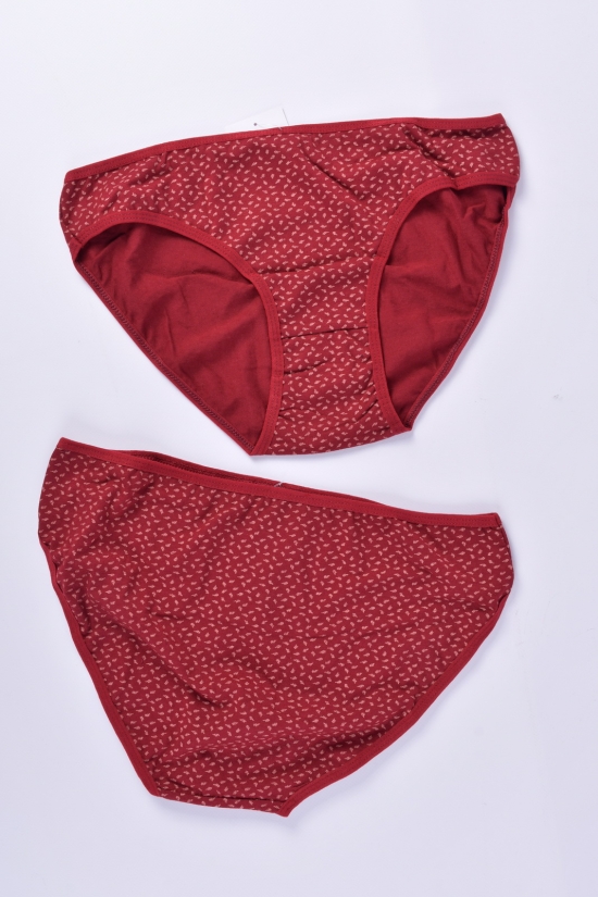 Плавки женские трикотажные (цв.бордовый) "MISS VICTORIA" (размер "XL" 44-46) арт.30747