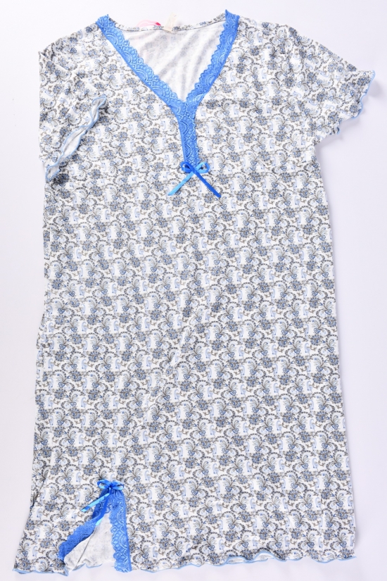Ночная рубашка женская (цв.синий) Размеры в наличии : 46, 48, 50, 52, 54 арт.625