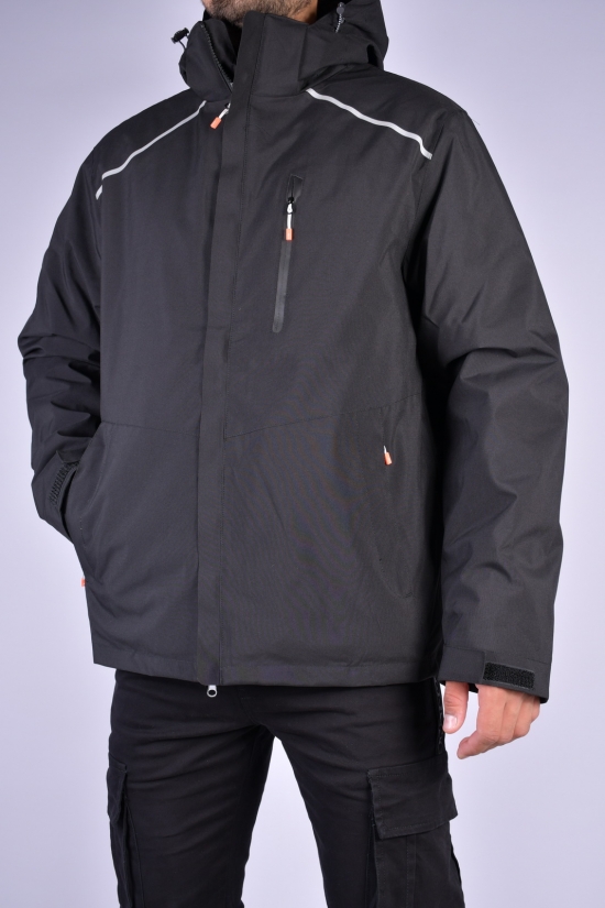 Куртка чоловіча з плащової тканини (кол. чорний) з підкладкою (кофта), що відстібається. Розміри в наявності : 44, 46, 48, 50, 52 арт.W02055