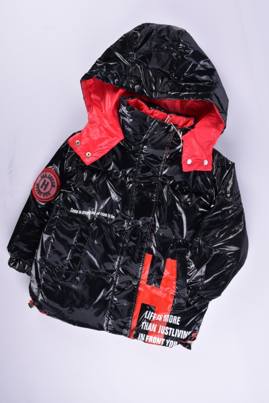 Куртка демисезонная детская (цв.черный) болоневая Рост в наличии : 104, 110, 116, 122, 128 арт.12
