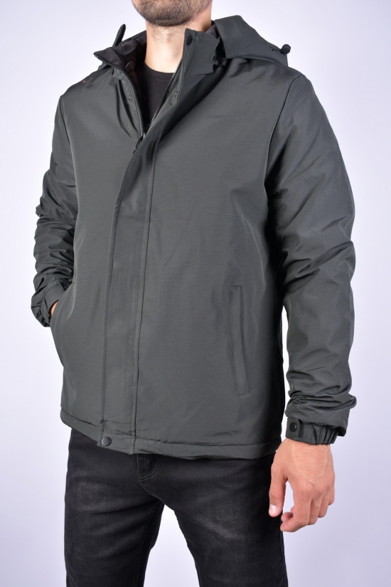 Куртка мужская демисезонная (цв.т.зеленый/черный) двух сторонняя Размеры в наличии : 44, 46, 48, 50, 52 арт.EM23078
