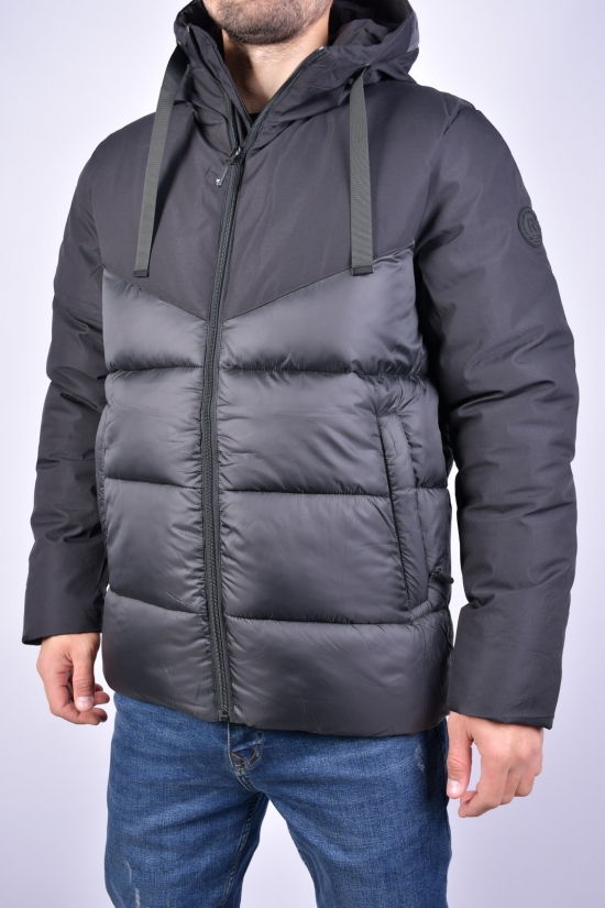 Куртка мужская зимняя цв.чёрный (наполнитель 100% полиэстер) "REMAIN" (Polyester 100%) Размеры в наличии : 44, 46, 48, 50, 52, 54 арт.8402