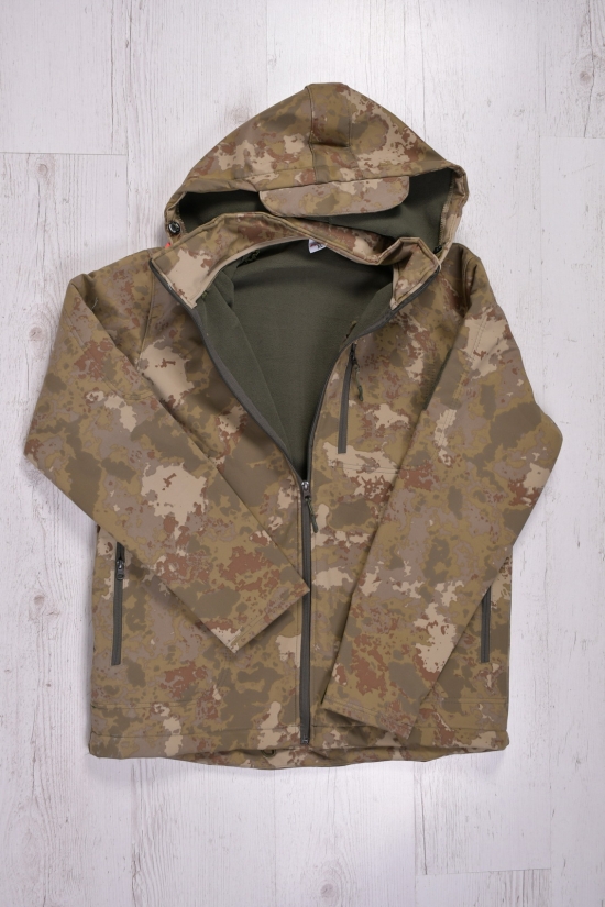 Куртка мужская на флисе (цв.хаки) зимняя "FLAS tactical" Размер в наличии : 44 арт.683104