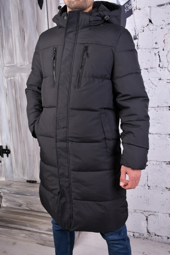 Пальто мужское (цв.черный) зимнее из плащёвки "АТЕ" Размеры в наличии : 46, 48, 50, 52, 54 арт.8532