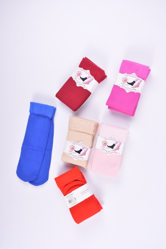 Носки женские на микро мехе размер 36-41 (Cotton 80%,Polyester 15%,Spandex 5%) арт.A101